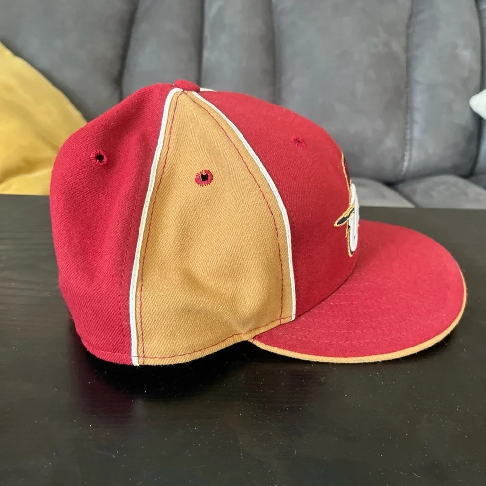 New Era Red and Tan NBA Cap